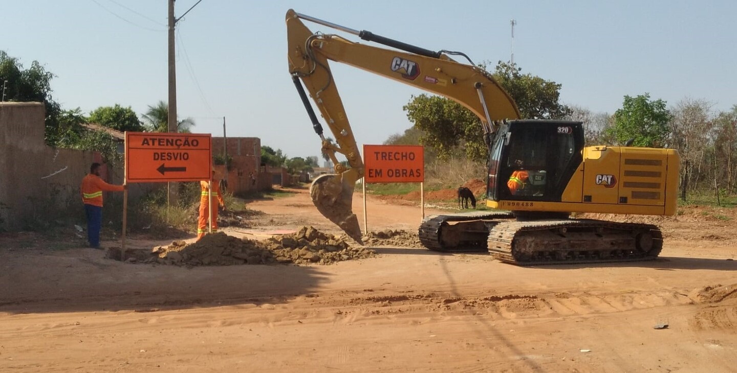 A obra faz parte do projeto de Macrodrenagem que vem para melhorar a qualidade de vida da população que mora e passa pela região - Divulgação