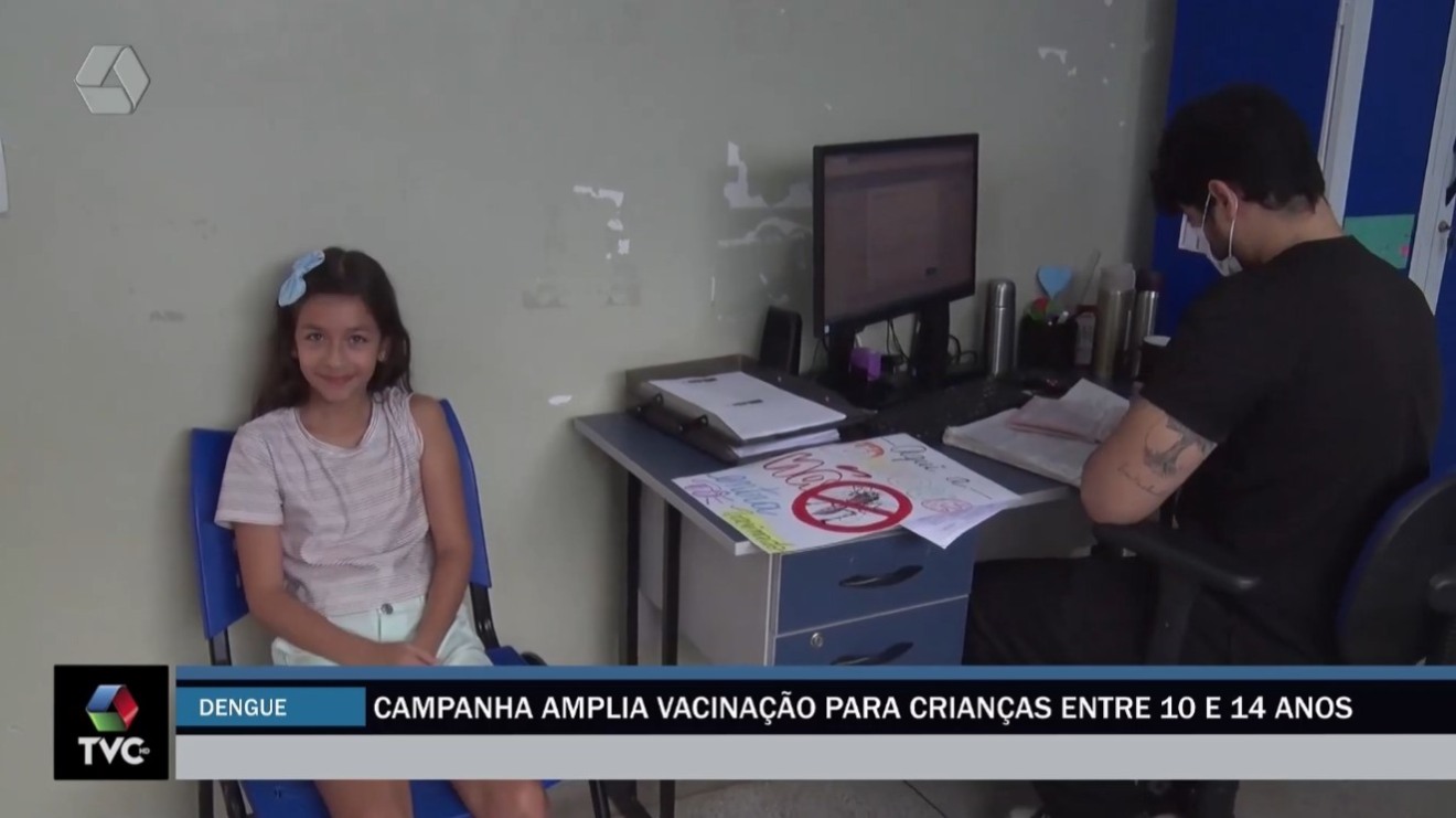 Campanha amplia vacinação para crianças entre 10 e 14 anos contra dengue