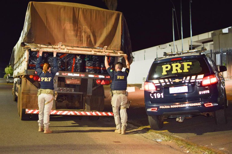 Polícia Rodoviária Federal (PRF) apreendeu 3.431 Kg de maconha - PRF/MS