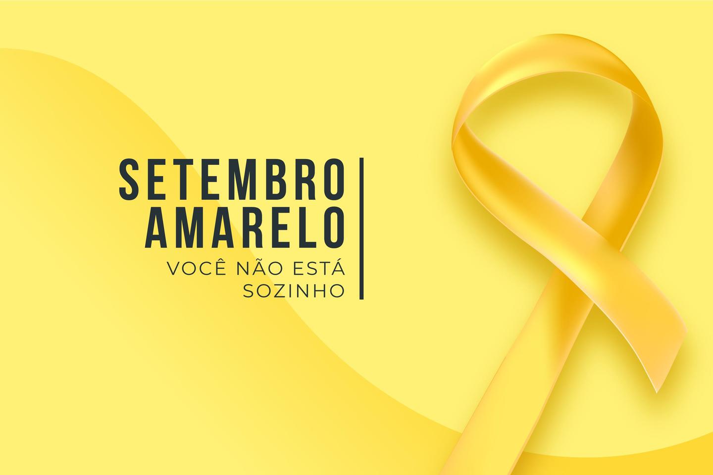 Por isso foi lançado o Setembro Amarelo, campanha nacional para reduzir os casos no Brasil - Foto: <a href="http://www.freepik.com">Designed by Freepik</a>