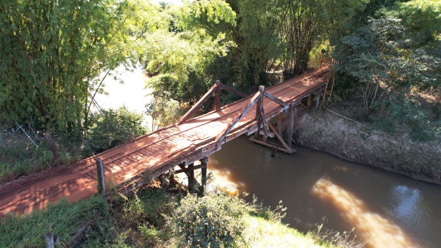 Sobre a ponte, a estrutura possui 30 metros de comprimento - Divulgação