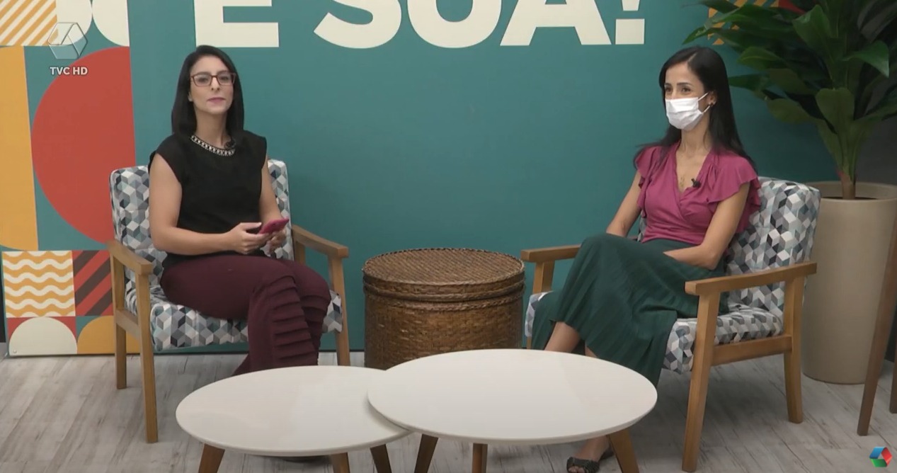 Larissa Zucca é médica ginecologista e participou do quadro 'Café com Doutor' nesta semana - Reprodução/TVC