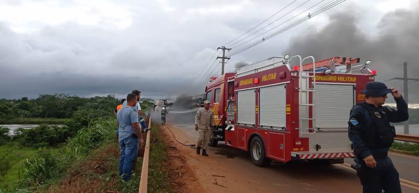 Ocorrência foi entre Três Lagoas e Brasilândia, nesta quinta-feira (5). - Divulgação