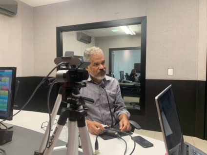 Adilson Trindade durante o quadro Política em Destaque desta sexta-feira (29) - Foto: Bárbara Bejarano/ CBN CG