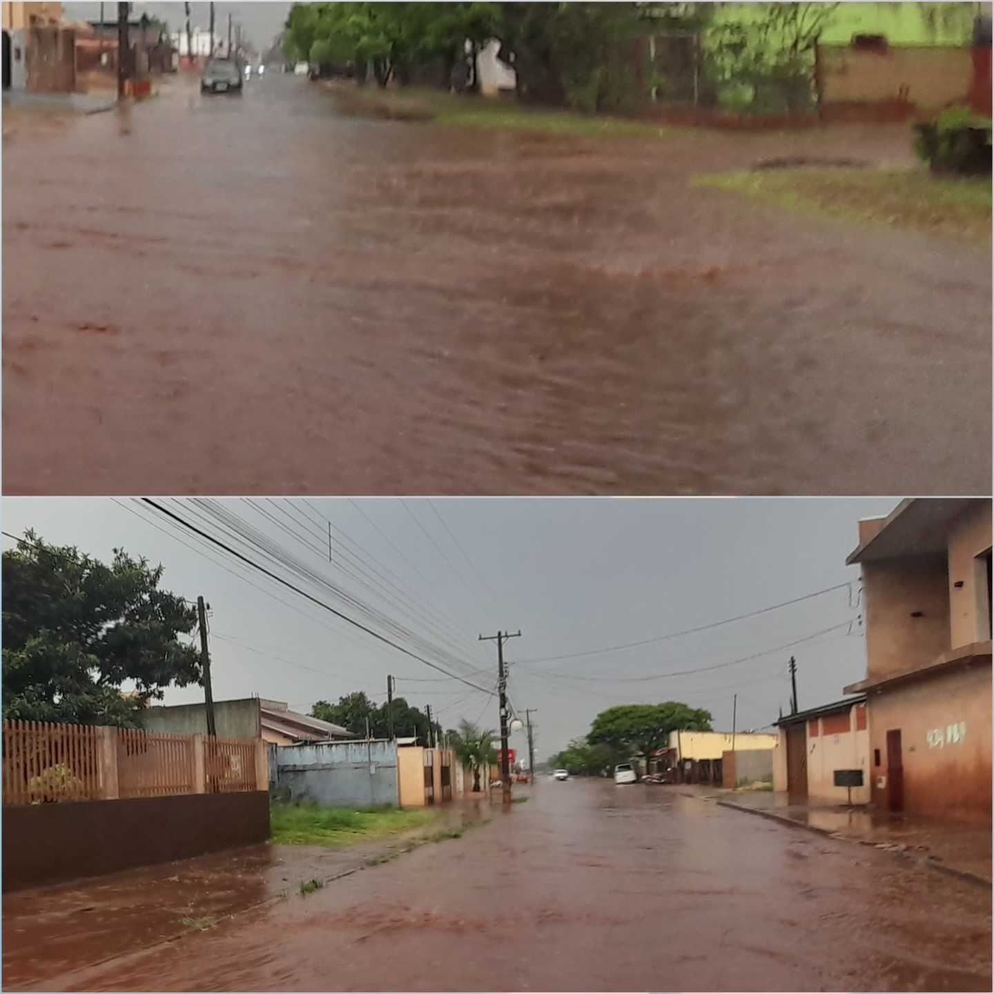 Após semanas de estiagem, chuva em Ponta Porã provoca alagamento - Foto: Divulgação