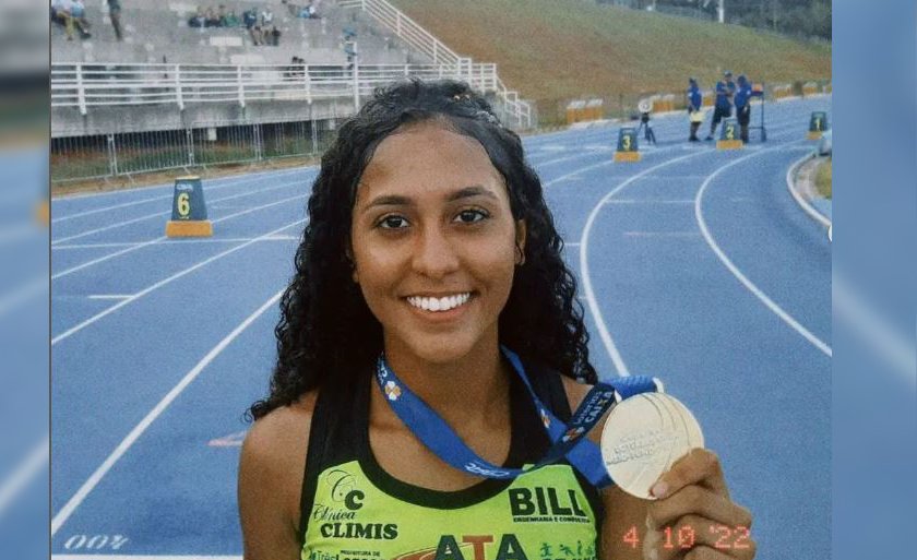 Ana Laura Cordeiro, é atleta e aluna da Escola Estadual Dom Aquino em Três Lagoas - Divulgação