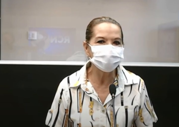 Maria Angelina Zuque falou das restrições no comércio e da situação da pandemia na cidade - Reprodução TVC