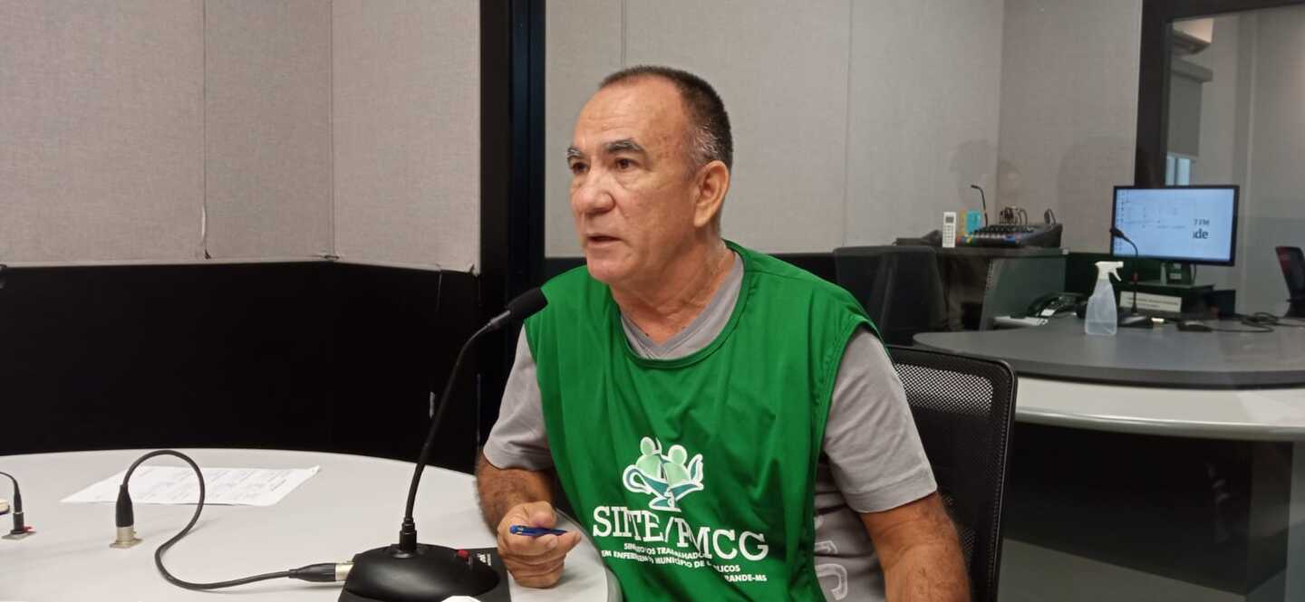 Angelo Macedo, Presidente do Sindicato dos Trabalhadores em Enfermagem de Campo Grande - Foto: Geliel Oliveira