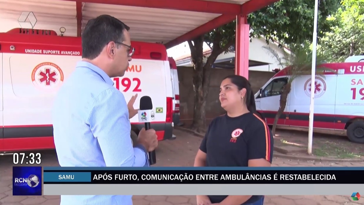 Após furto, comunicação entre ambulâncias do Samu é restabelecida