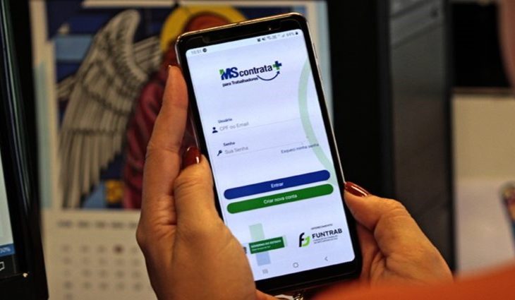 App Contrata + Para trabalhadores - Foto;Divulgação/Funtrab