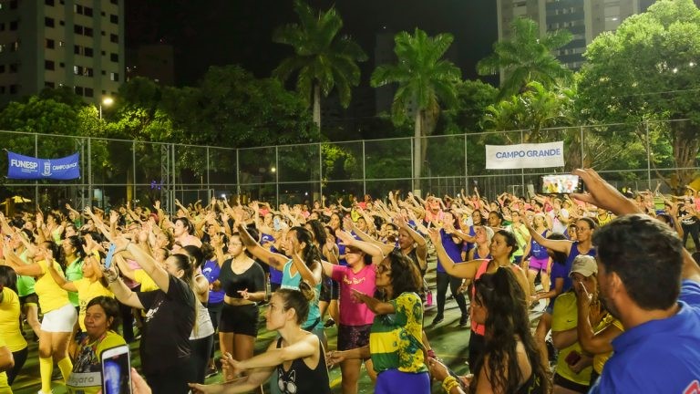 "Aulão" realizado no Belmar Fidalgo já reuniu mais mil pessoas - Foto: Prefeitura de Campo Grande