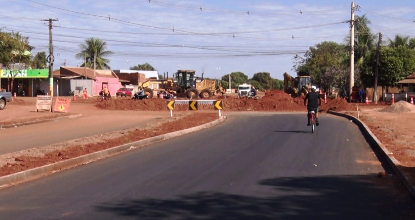 Obras na avenida Custódio Andries  serão concluídas em novembro - Reprodução/TVC