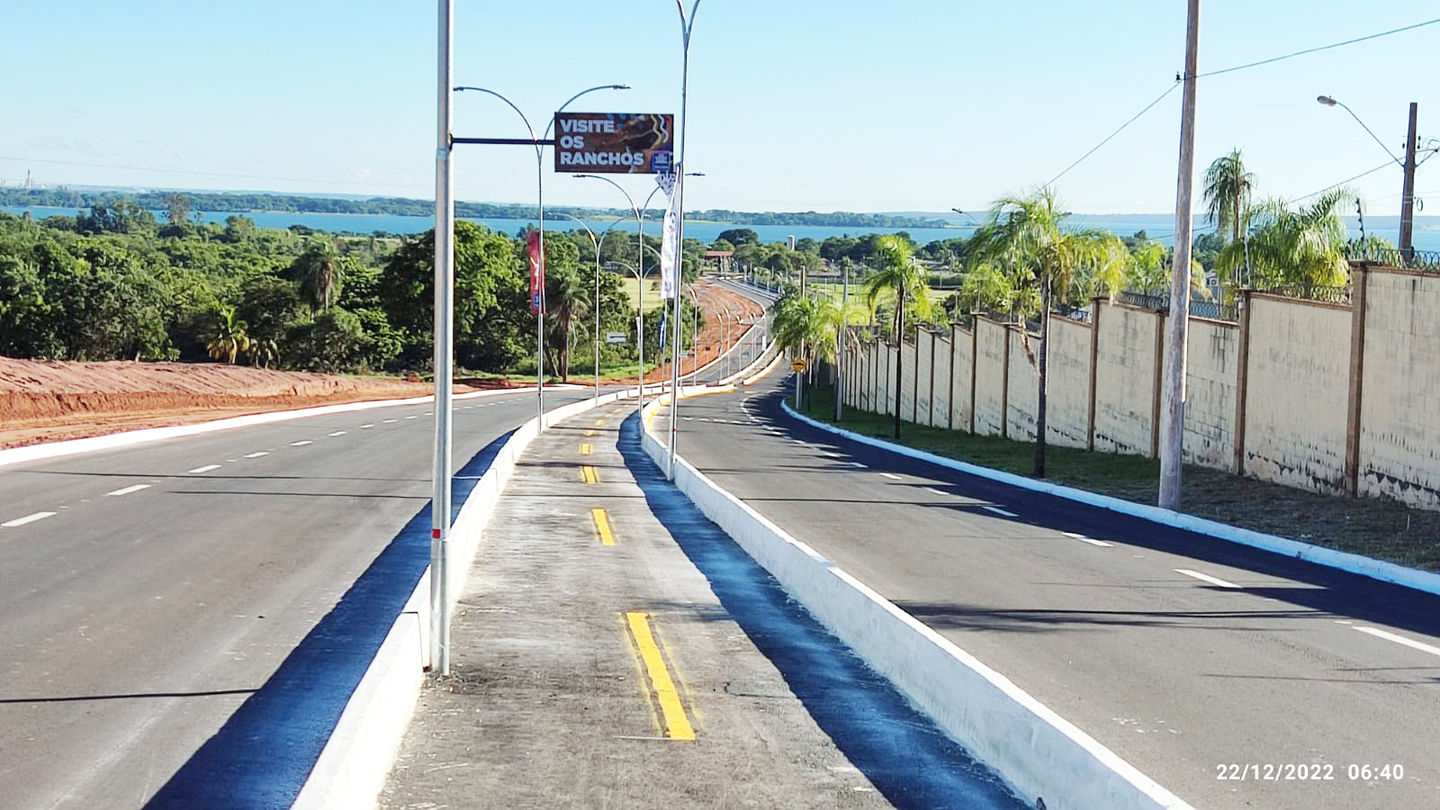 Avenida Jamil Jorge Salomão é via de acesso ao Balneário Miguel Jorge Tabox - Reprodução TVC/HD