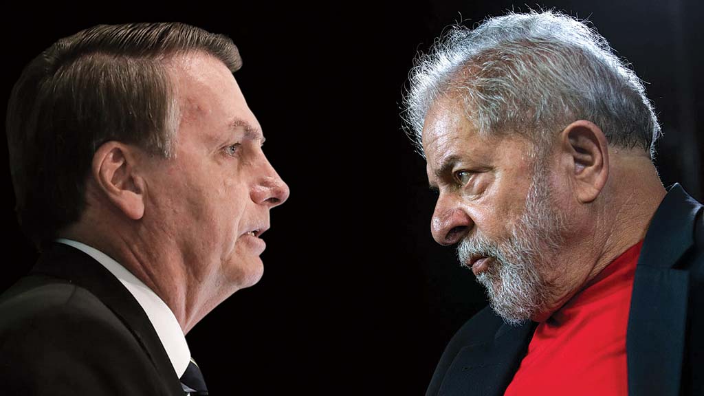 Candidatos à presidente da República, Bolsonaro (PL) e Lula (PT) - Montagem/Reprodução