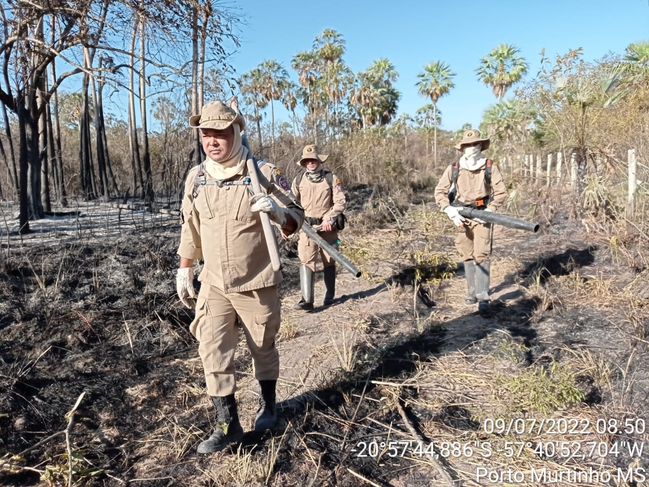 Bombeiros em operação no Pantanal - Foto: Divulgação