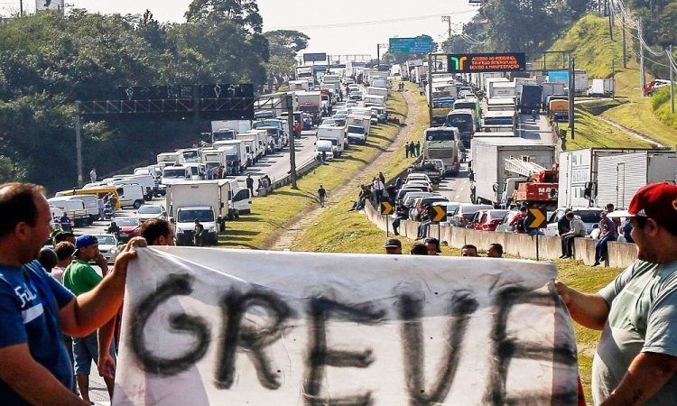 Paralisação de caminhoneiros - Divulgação