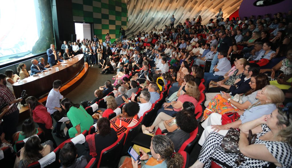 O evento foi realizado no auditório do Bioparque Pantanal, em Campo Grande - Foto: Reprodução/Saul Schramm