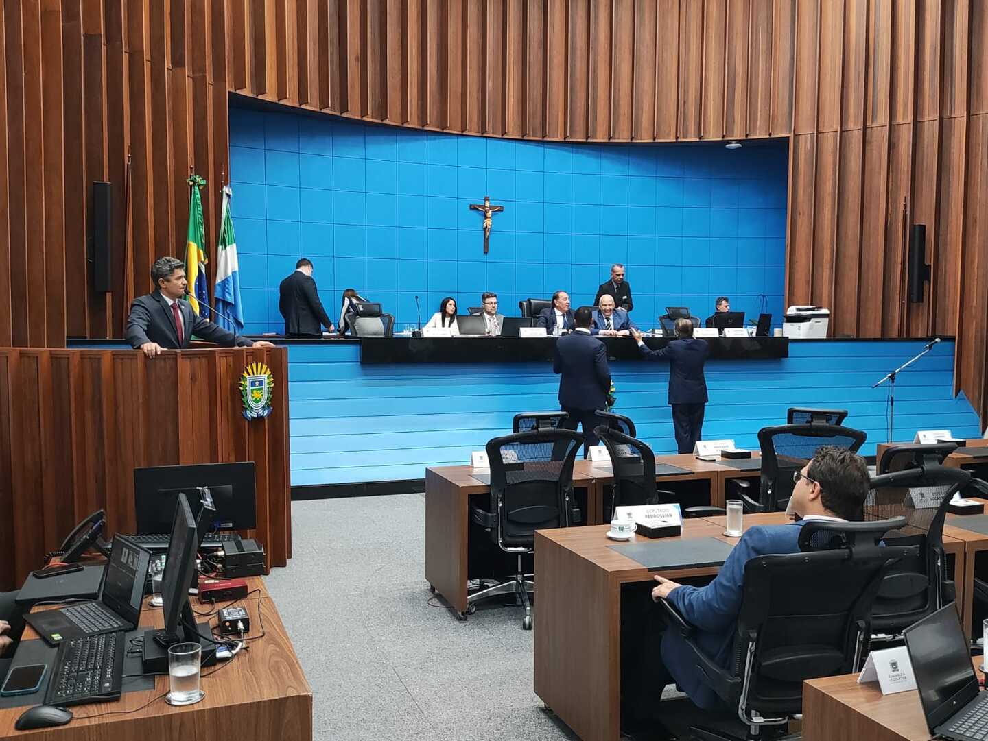 Sessão desta quinta-feira (13) no plenário da Assembleia Legislativa de Mato Grosso do Sul - Foto: Gerson Wassouf/CBN-CG