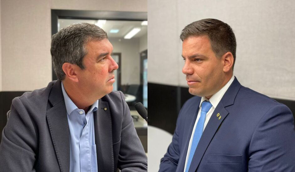 Eduardo Riedel (PSDB) e Capitão Contar (PRTB) - Arquivo CBN/CG