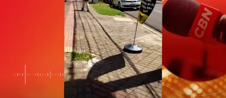 Rua sem manutenção recebe denúncia dos frequentadores da região central - Foto: Printscreen/ CBN CG