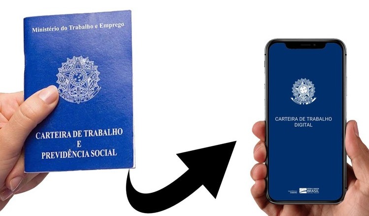 Aplicativo Carteira de Trabalho Digital substituiu a versão impressa - Foto: Ascom/MDS