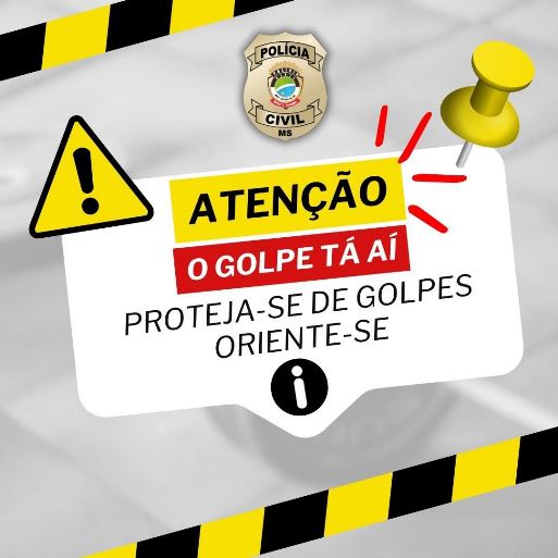 O número de casos aumentou em Três Lagoas e a cartilha aborda os principais golpes aplicados. - Divulgação/Polícia Civil