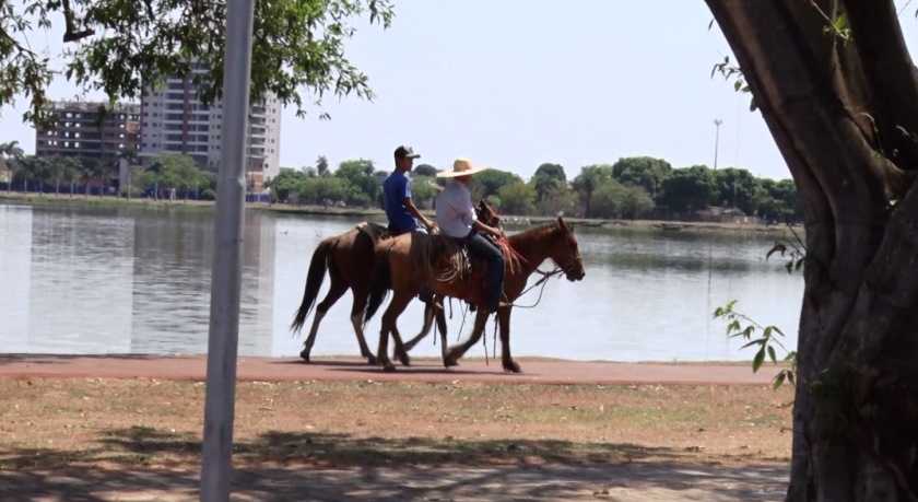 Pista de caminhada da lagoa tem até cavalos - Ana Cristina Santos /JPNews