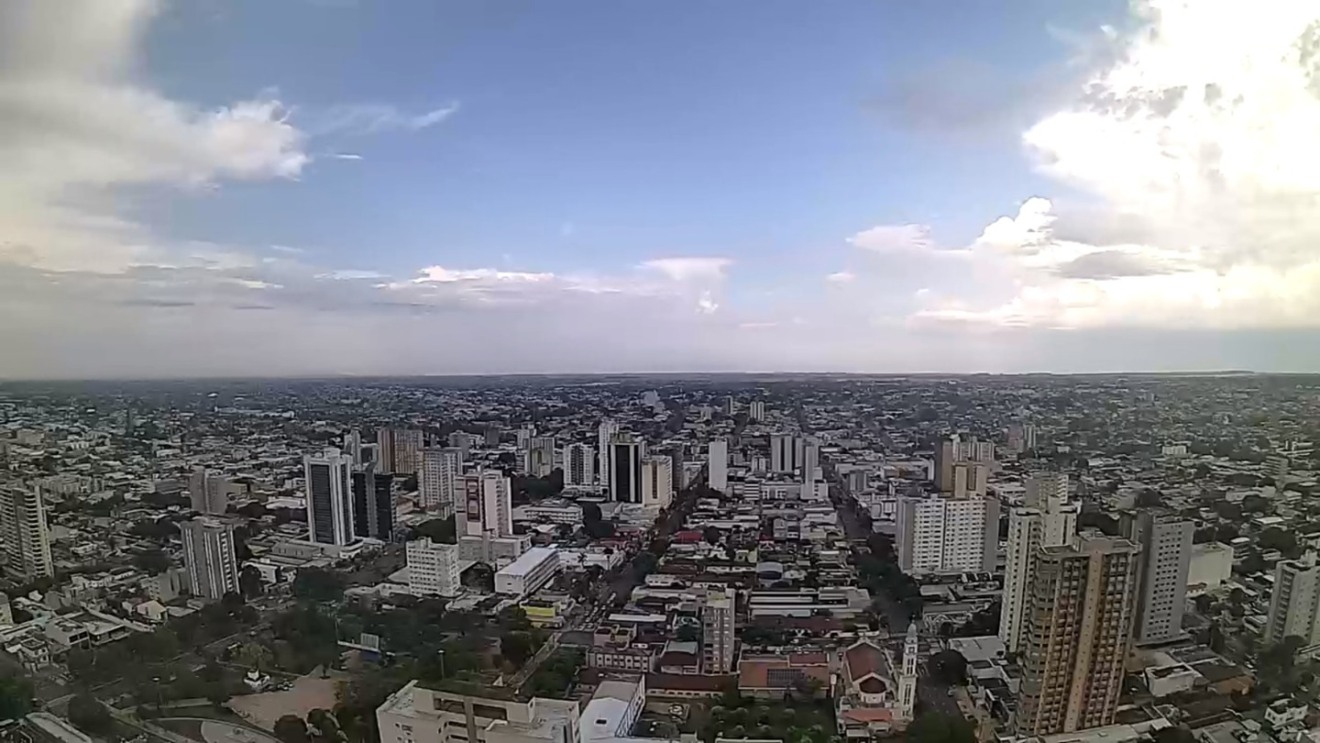 Em Campo Grande, a mínima será de 22°C e a máxima de 31°C - Foto:Reprodução/Clima Ao Vivo - Campo Grande