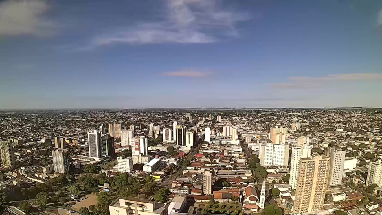 Em Campo Grande, a mínima será de 23°C e a máxima de 33°C - Foto:Reprodução/Clima Ao Vivo - Campo Grande