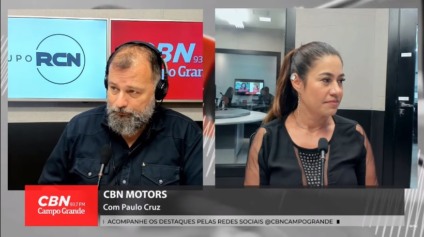 Paulo Cruz e Scheila Canto falam sobre as novidades da Toyota e Nissan - Foto: Reprodução CBN CG