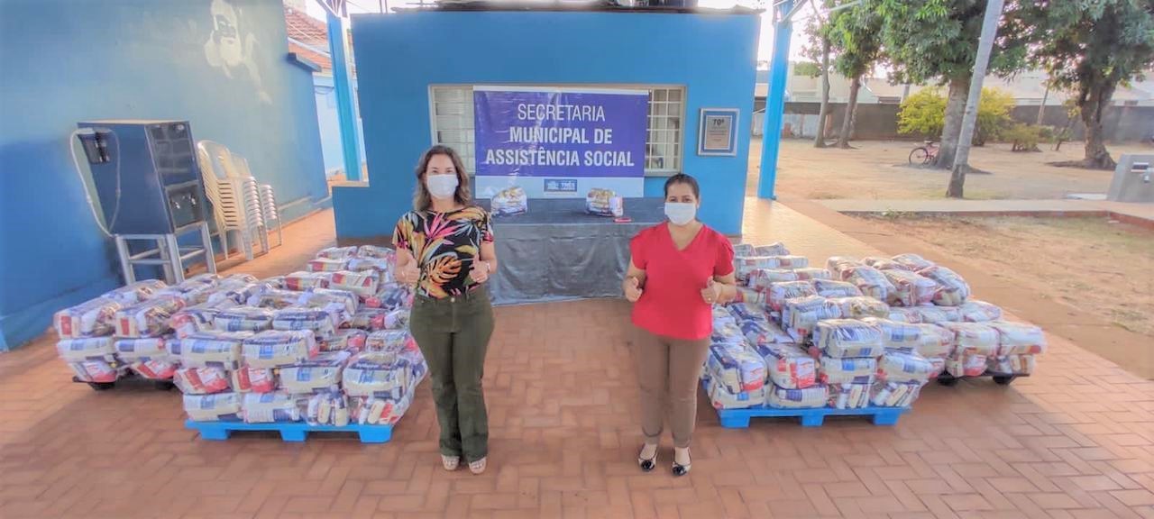 Assistência Social recebe 169 cestas básicas da Agência Sicredi de Três Lagoas - Divulgação