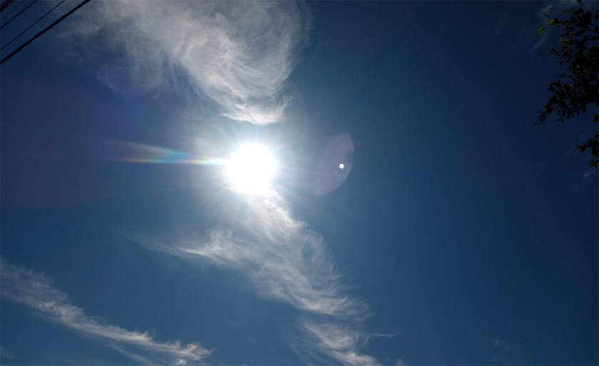 Tempo segue firme e as temperaturas devem se elevar no decorrer desta quarta-feira. - Israel Espíndola/RCN67