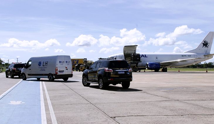 MS recebeu a nona remessa das vacinas contra a Covid-19. - Foto: Edemir Rodrigues/Portal do MS