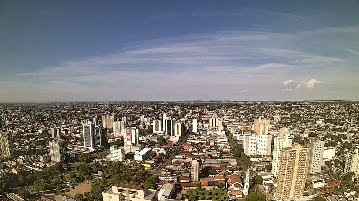 Campo Grande registra 24°C pela manhã e 34°C no período da tarde - Foto:Reprodução/Clima Ao Vivo - Campo Grande