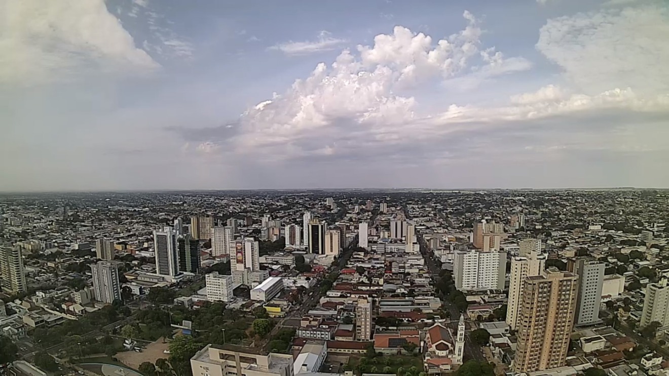 Em Campo Grande, os termômetros marcam 25°C inicialmente e atingem os 34°C ao longo do dia - Foto:Reprodução/Clima Ao Vivo - Campo Grande