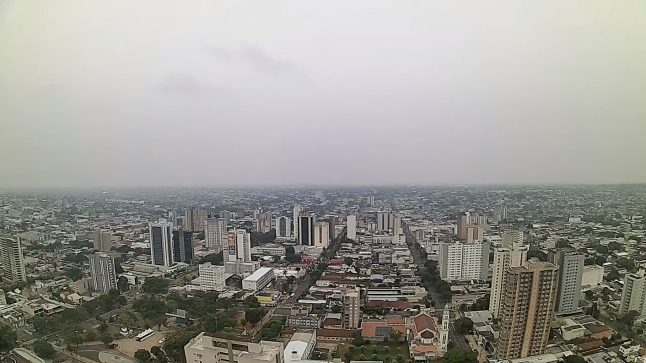 Em Campo Grande, a temperatura mínima vai oscilar entre 23°C e 25°C, e máximas de até 31°C - Foto:Reprodução/Clima Ao Vivo - Campo Grande