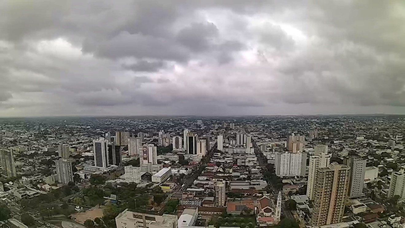 em Campo Grande, a temperatura mínima prevista é de 22°C e a máxima de 29°C - Foto:Reprodução - Clima Ao Vivo Campo Grande