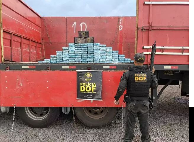 113 Kg de cloridrato de cocaína apreendido pelo DOF em Maracaju