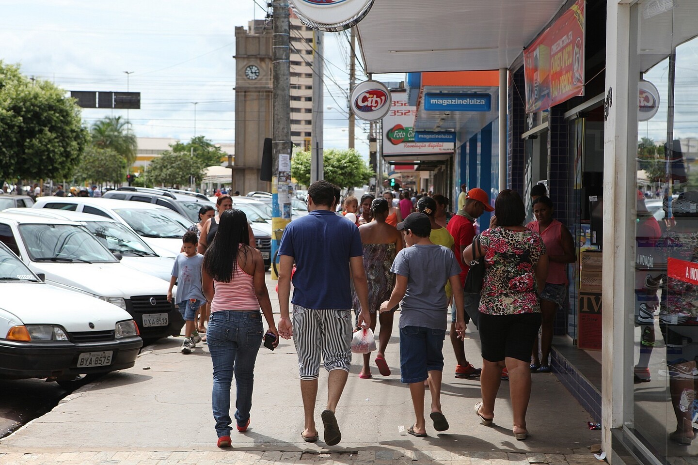 No passado, a maioria das lojas se concentrava no centro da cidade. - Arquivo/JPNews