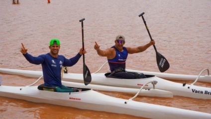 Fernando Rufino e Igor Tofalini após prova - Foto: Divulgação/CBCa
