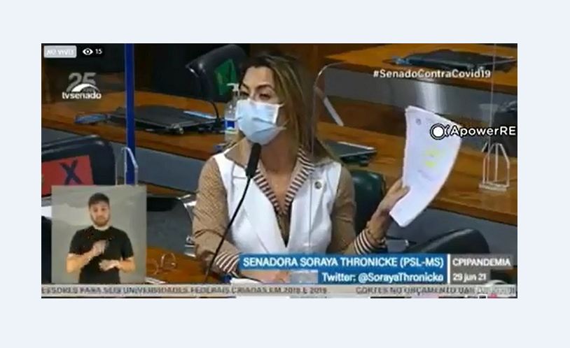 Senadora Soraya Thronicke apresenta, em rede nacional, relatório de autoria de verbas para combate ao coronavírus na Santa Casa de Paranaíba - TV Senado