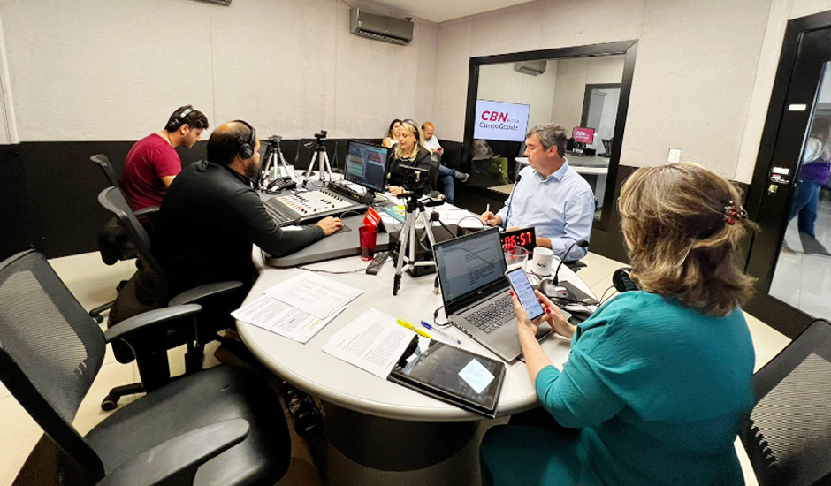 candidatos > A governador e seus vices foram convidados para participarem das sabatinas e do debate na Rádio CBN Campo Grande - Edu suede/CBN CG