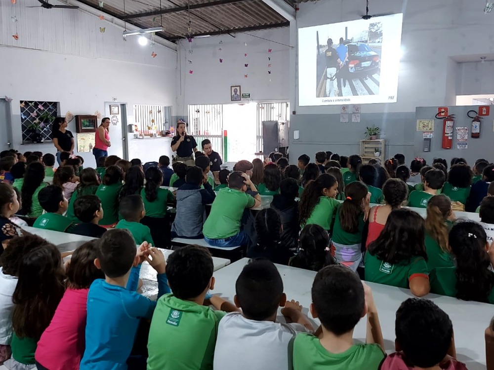 projeto teve início no dia 23 de agosto em Paranaíba, com a abertura do Educar PRF na Escola Municipal Professor Ignácio José da Silva - Divulgação