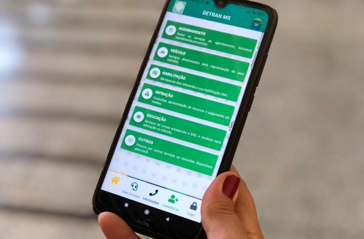Aplicativo 'Meu Detran' está indisponível - Foto: Reprodução/ Governo MS