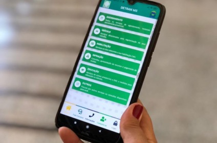 Candidatos não precisam mais ir até agência para solicitar serviço - Foto: reprodução Detran-MS