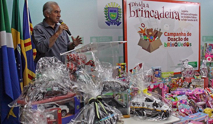 Governador fez anúncio durante lançamento da campanha de Natal - Reprodução/Portal do MS