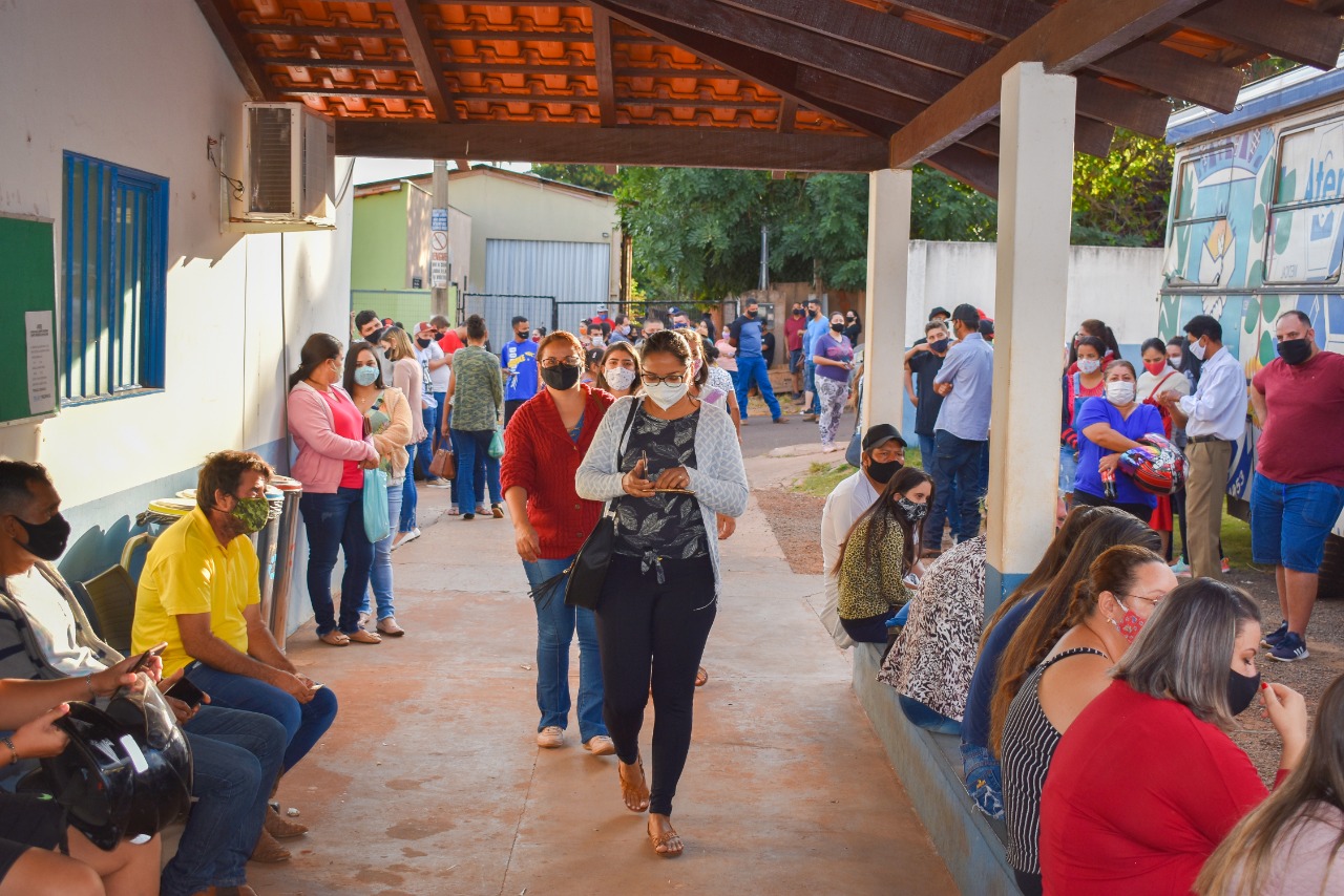 Vacinação ocorre na Estratégia da Saúde da Família (UESF) da cidade - Foto: Divulgação Prefeitura de Jaraguari