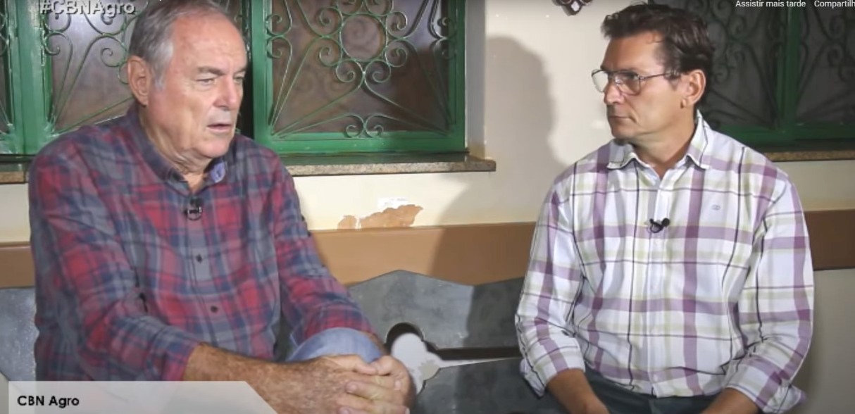 Arnaldo Ejisink, CEO da MFG Agropecuária do Grupo Marfrig e Eder Campos - Foto: Reprodução Youtube