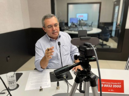 Edir Viegas durante participação no Jornal CBN Campo Grande - Isabelly Melo/CBN-CG