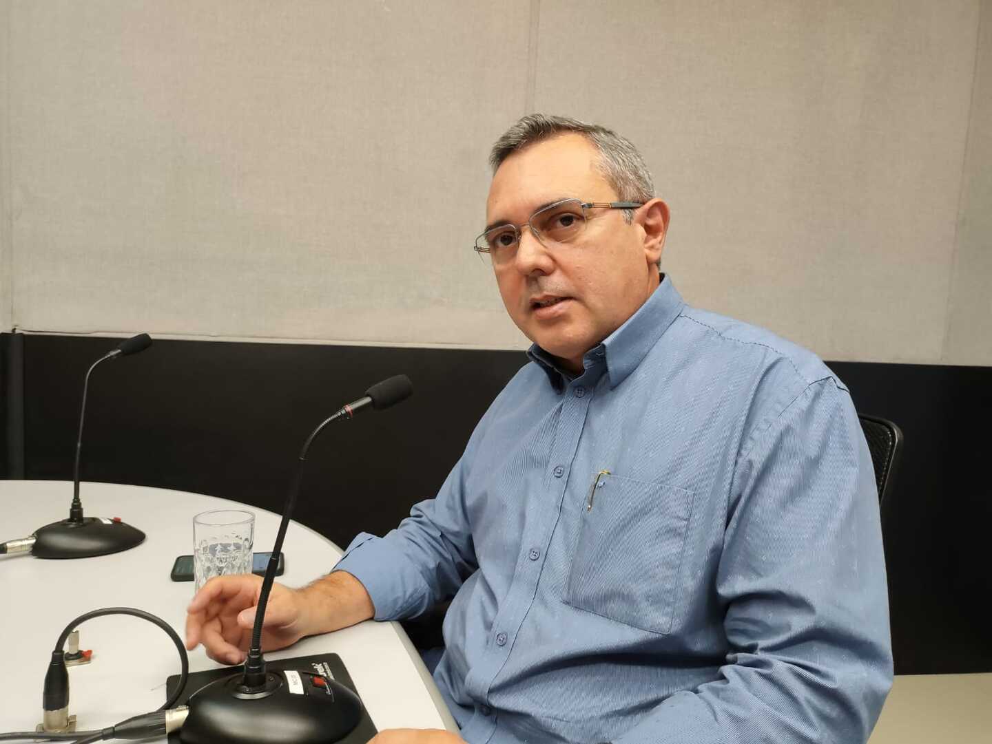 Edir Viegas durante participação no Jornal CBN Campo Grande - Gerson Wassouf/CBN CG